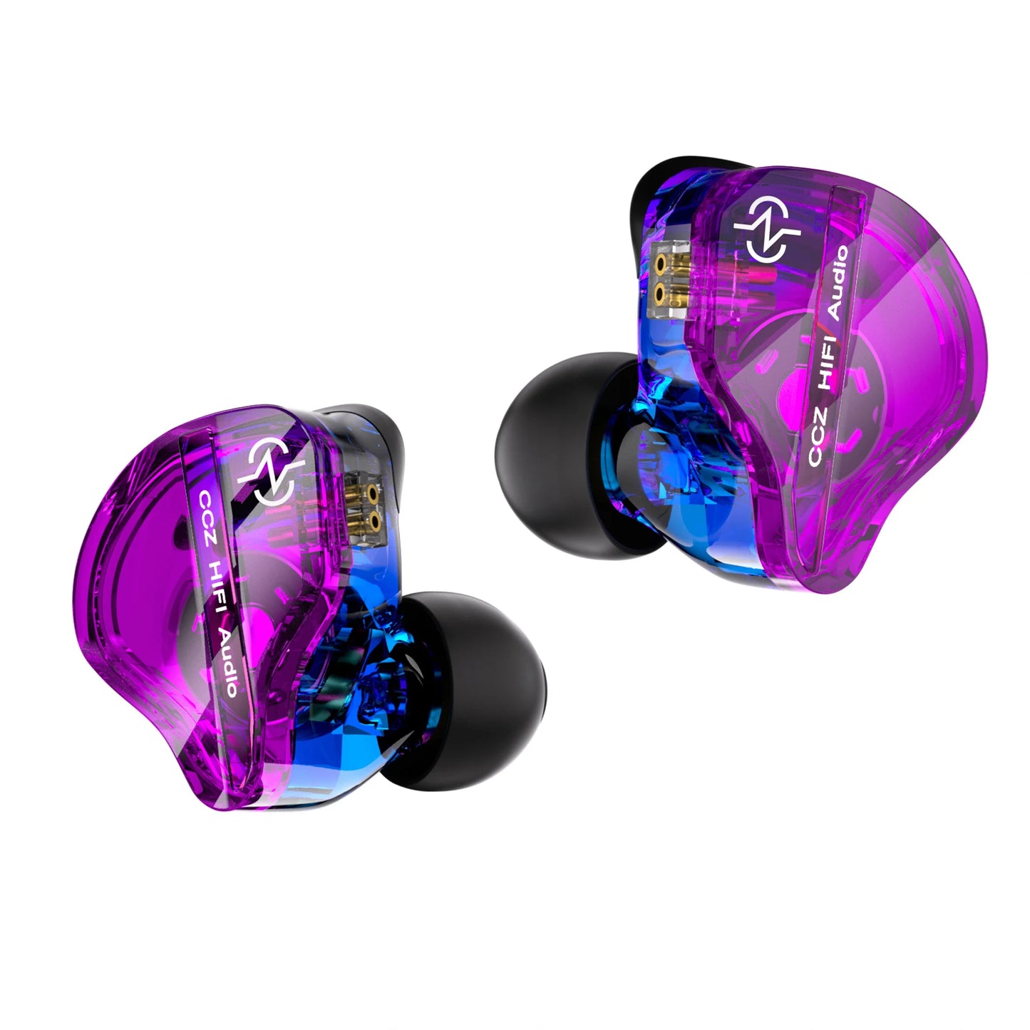 CCZ DC01 Pro Wired IEM Earphones, Powerful Bass Single Dynamic Driver In Ear Monitor, Comfortable Patented Ear Hook for Gaming Musicians Podcast Recording