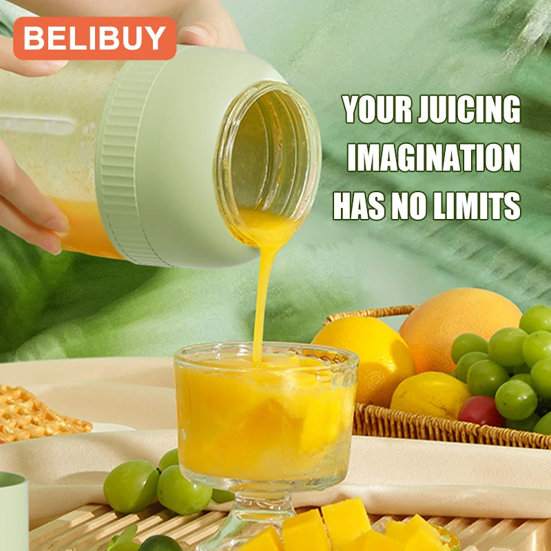 Portable USB Electric Juicer Cup With 6 Blades Blender