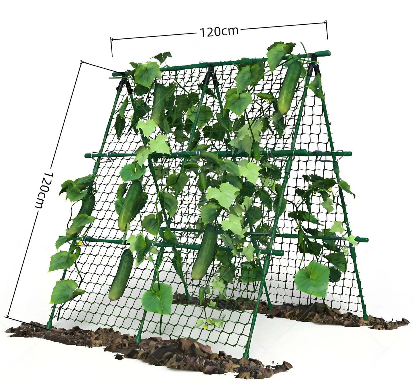 HiMISS Raised Bed Trellis Metal A Frame Support Climbing Plants