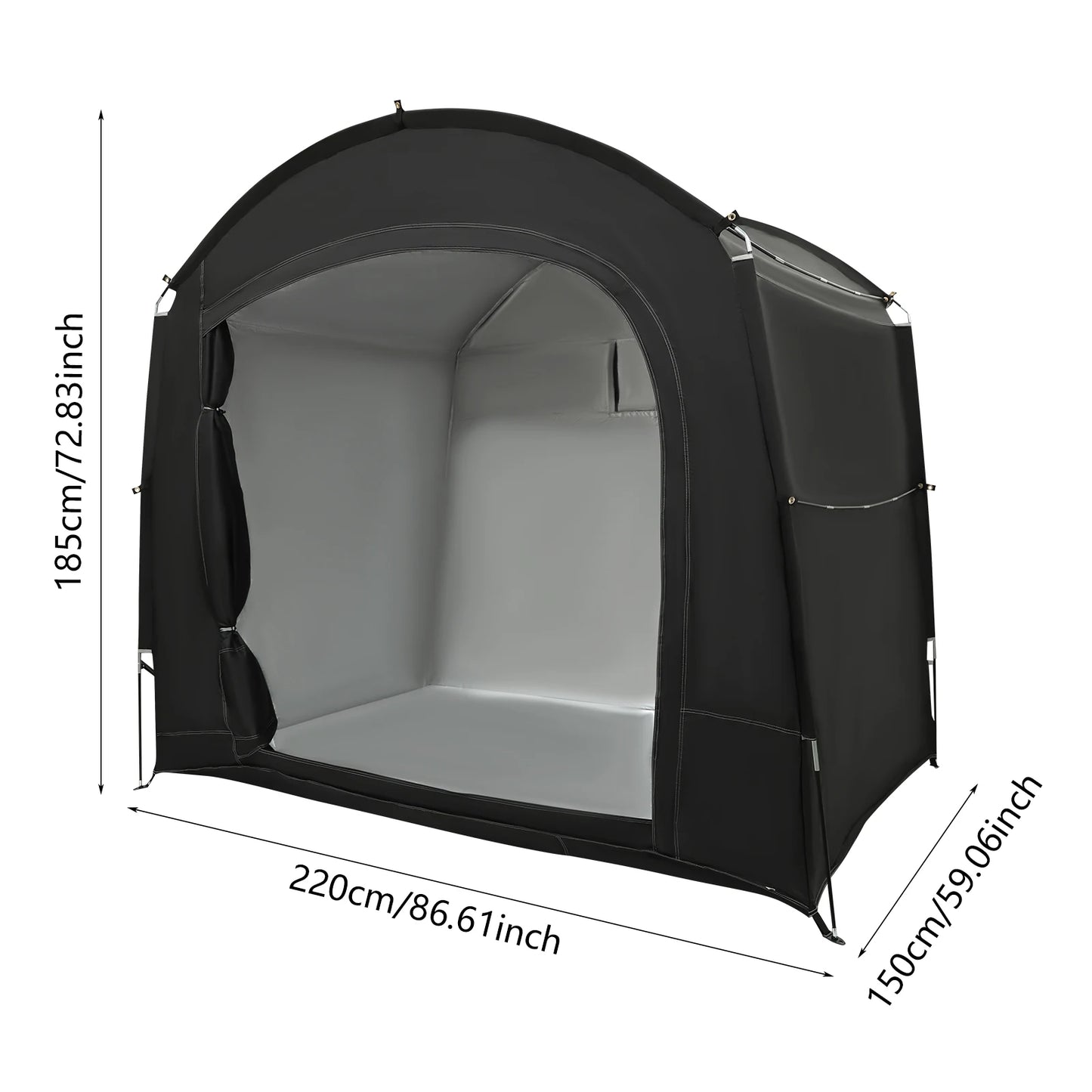 Bike Storage Shed For One To Four Bikes Portable Shelter