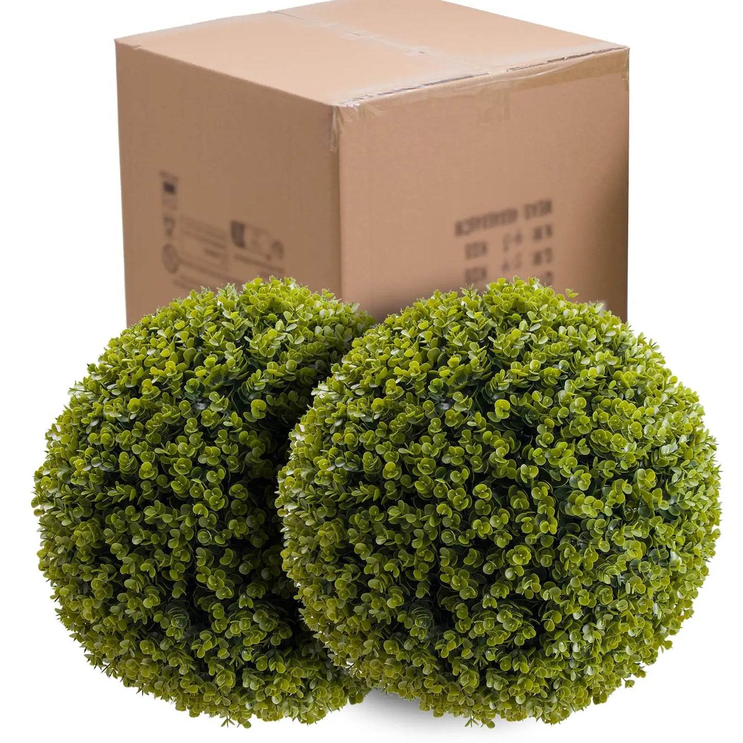 Studyset Outdoor Topiary Balls Artificial Cedar Decor Set of 2