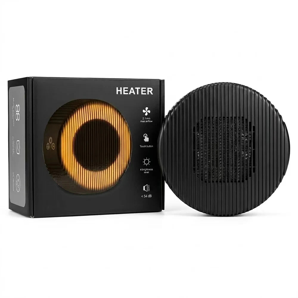 HT04 Wall Plug-in Electric Heater Portable Space Heater with Timer Thermostat Low Noise Fast Heating Mini Home Heater for Bedroom