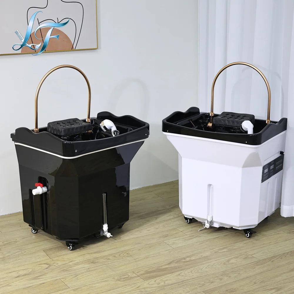 Movable Portable Head Spa Shampoo Basin Multifunctional Hydrotherapy Fumigation Machine Water Circulation Design High Quality