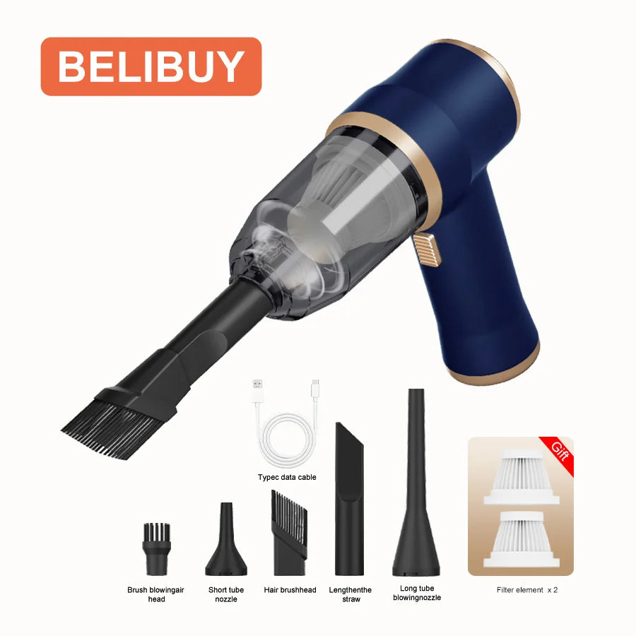 Portable Wireless Car Vacuum Cleaner With HEPA Filter
