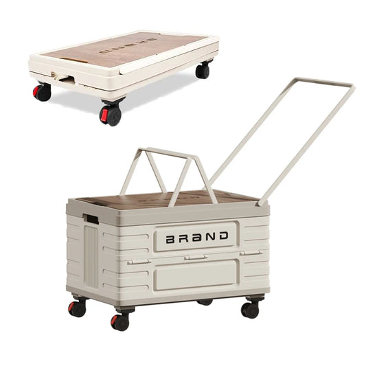 360 Degree Folding Storage Cart With Silent Wheels