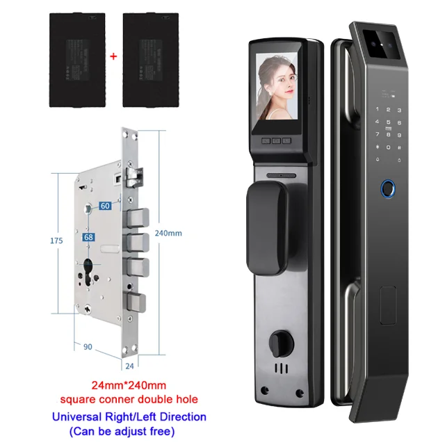 YKESDL 3D Face Recognition Smart Door Lock With Camera