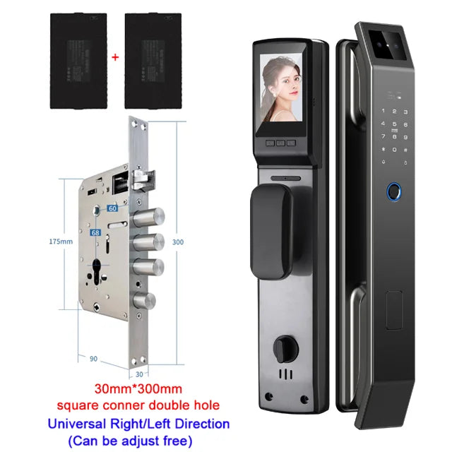 YKESDL 3D Face Recognition Smart Door Lock With Camera