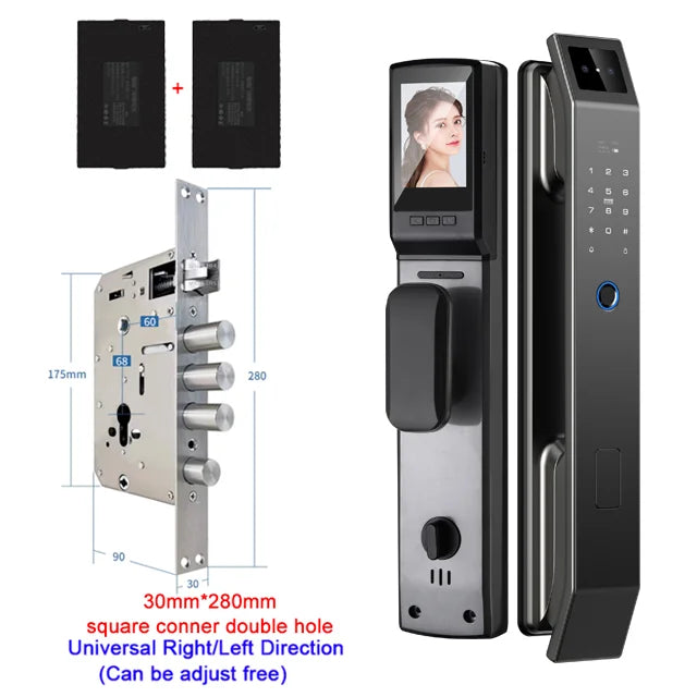 YKESDL 3D Face Recognition Smart Door Lock With Camera