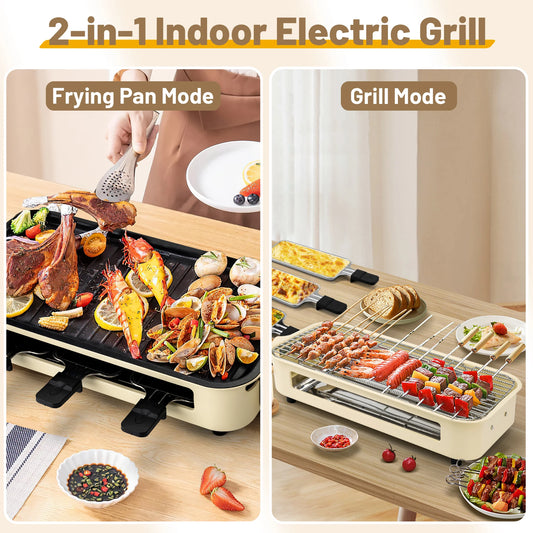 Sumetas Smokeless Electric Grill With Rack Tray And Cheese Pans