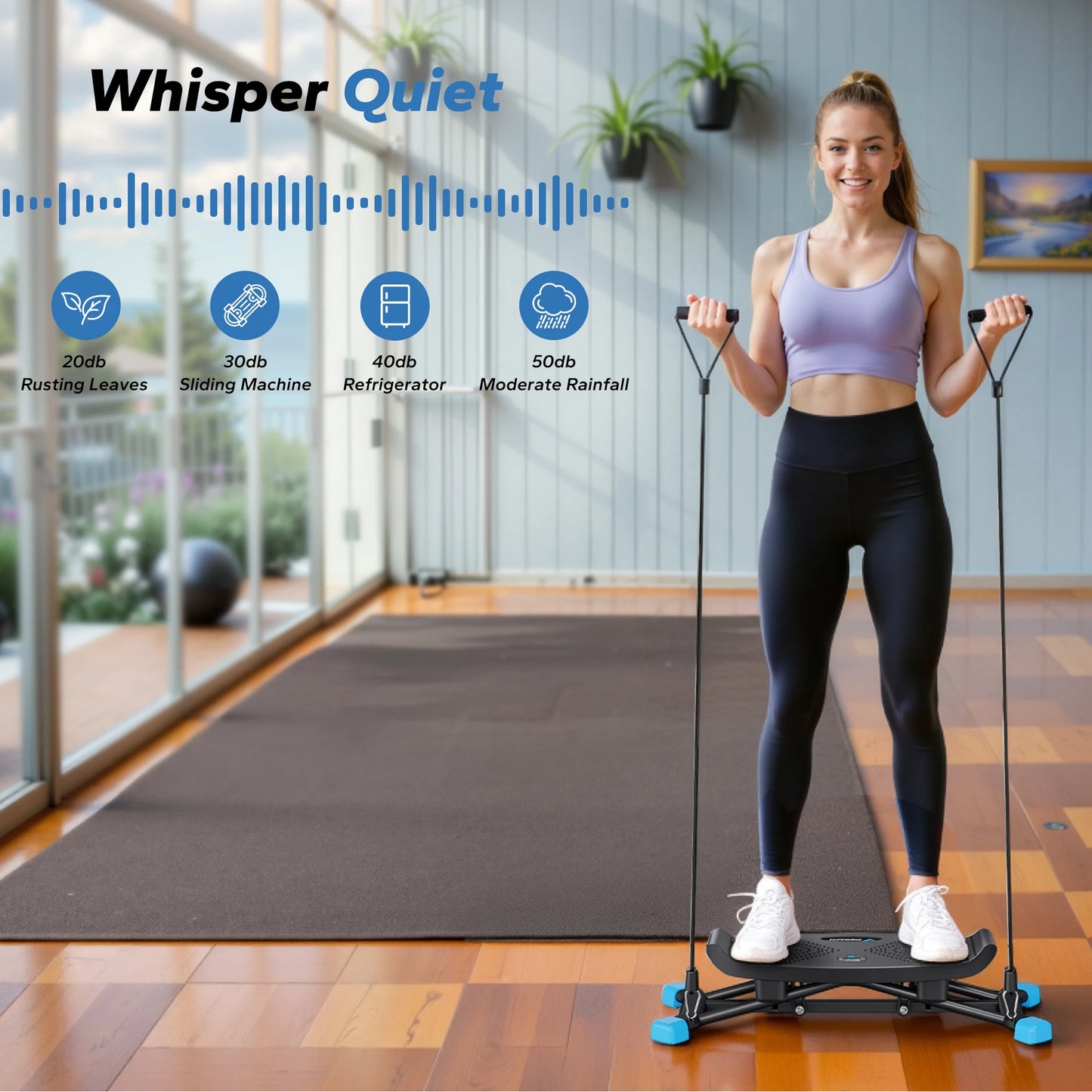 MERACH Ski Machine Simulated Ski Training for Cardio Fitness