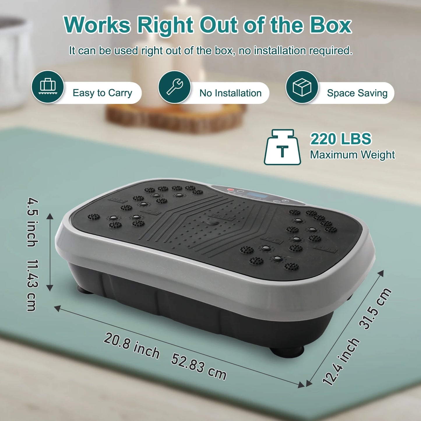 Vibration Plate Exercise Machine For Home Fitness And Body Toning