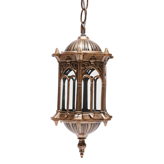 Vintage Industrial Pendant Light Copper Finish Outdoor IP44 220V
