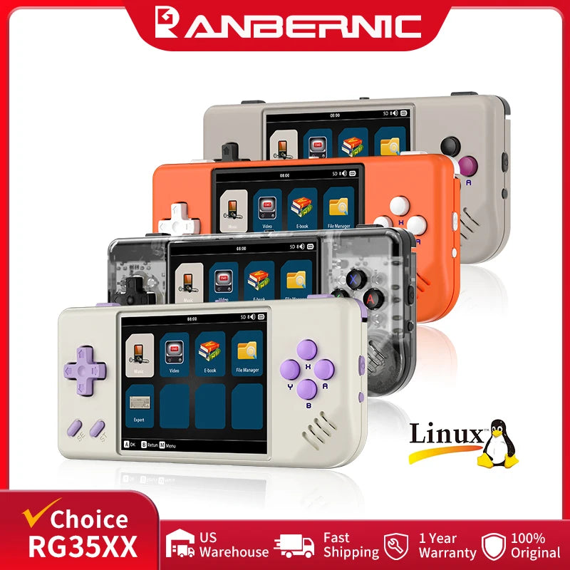 Anbernic RG28XX Mini Handheld Game Console With IPS Screen