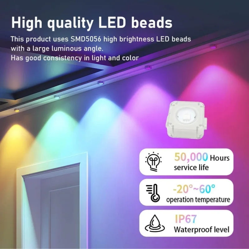 MIMIRGB Outdoor Weatherproof RGB LED Decorative String Lights