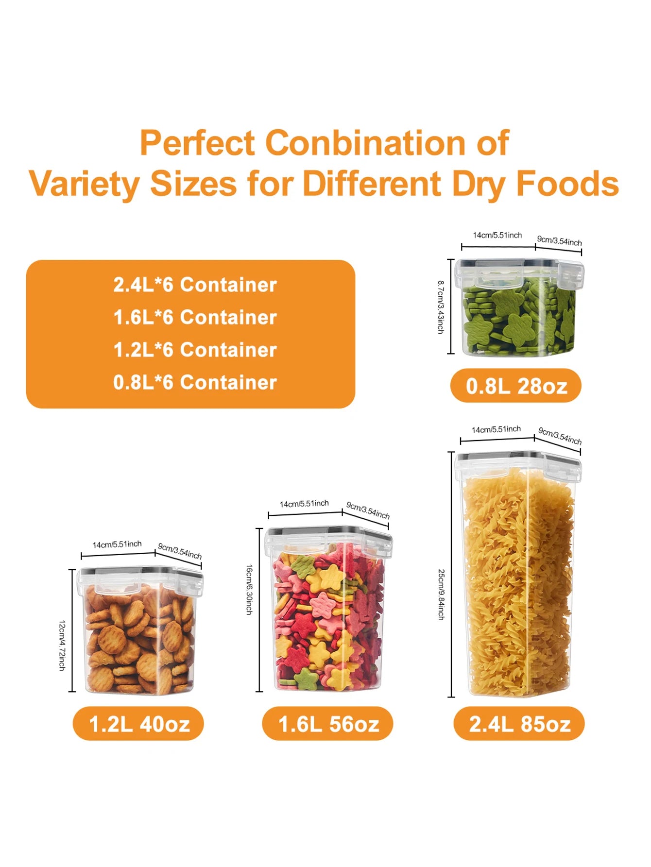 Sealed Food Storage Containers With Lids For Pantry 48 Piece Set