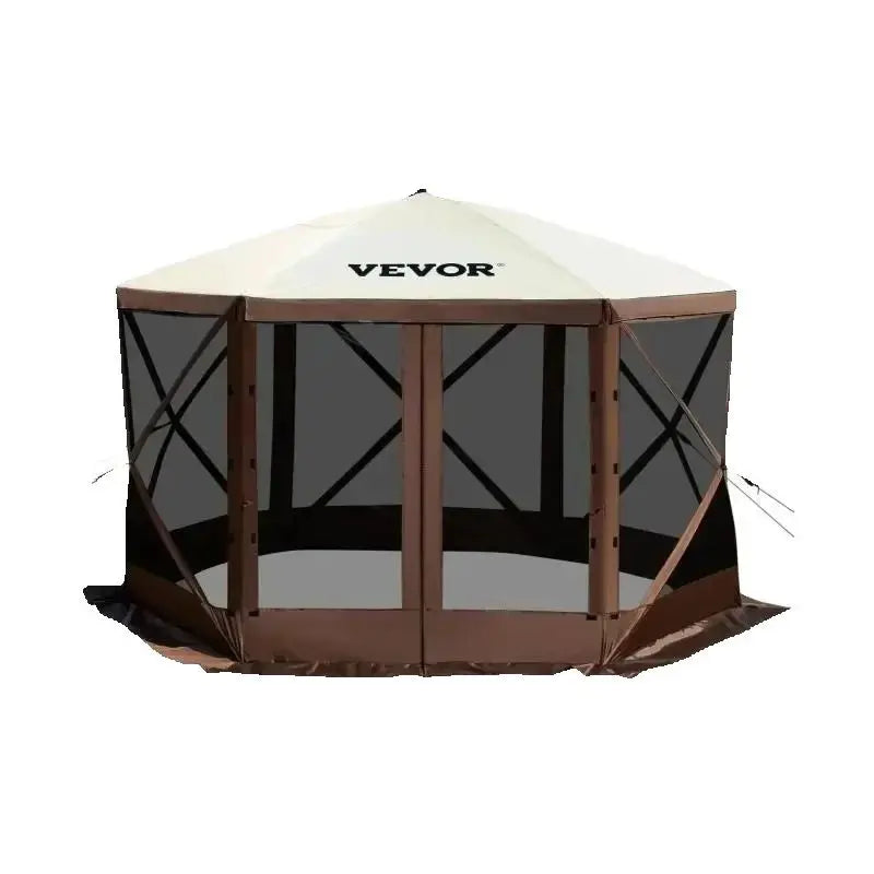 SucceBuy Pop Up Camping Gazebo Canopy Shelter Six Sided