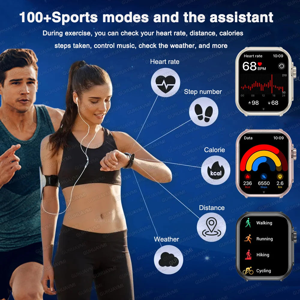Smart Watch GPS AMOLED 1000mAh Battery Bluetooth Call Waterproof IP68