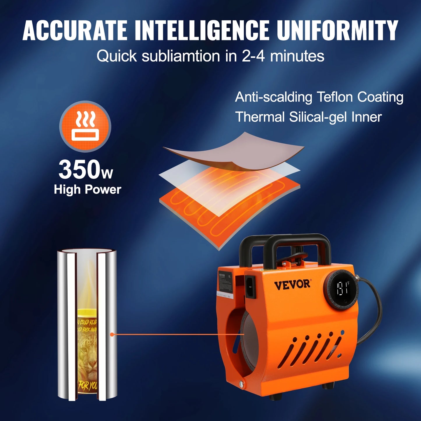SucceBuy Mug Heat Press Mini Sublimation Machine For DIY Projects