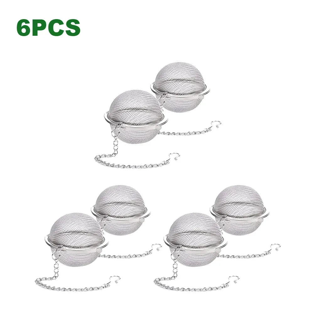 Two Pack Stainless Steel Tea Ball Infuser With Chain
