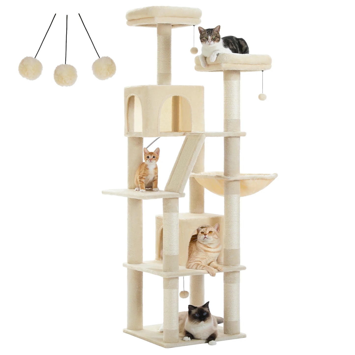 PAWZ Road Large Cat Tree With Five Levels And Perches