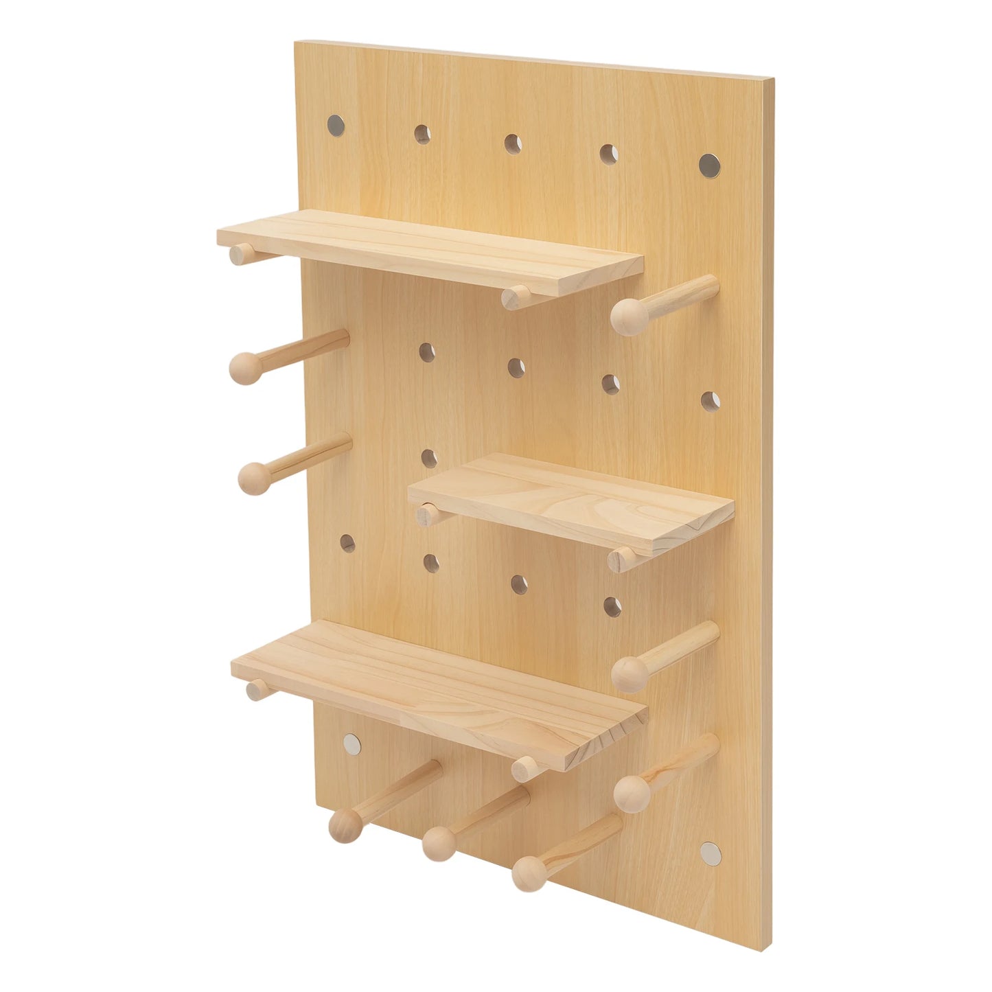 Wood Pegboard Organizer Kit For Home Office And DIY Display