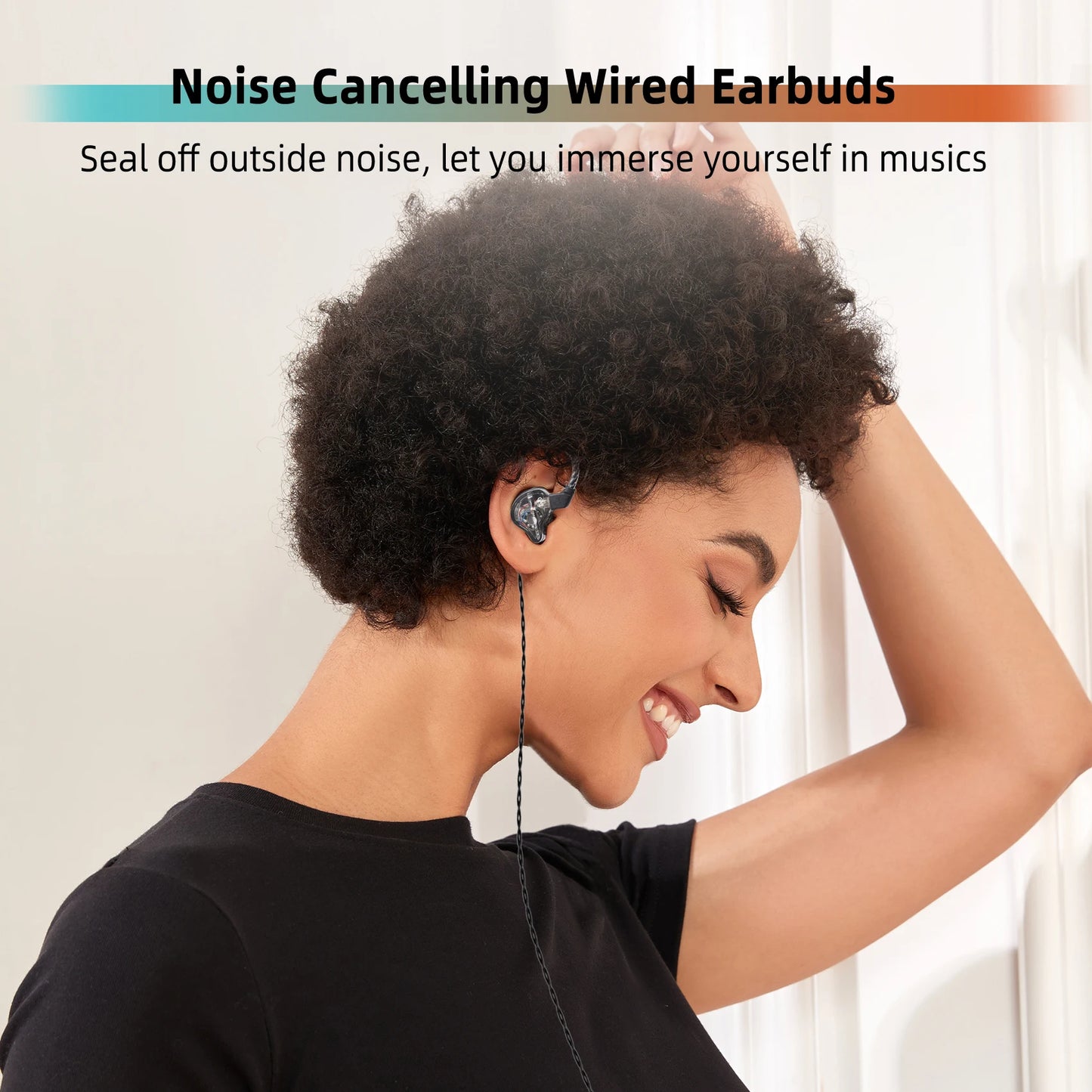 CCZ DC01 Pro Wired IEM Earphones, Powerful Bass Single Dynamic Driver In Ear Monitor, Comfortable Patented Ear Hook for Gaming Musicians Podcast Recording