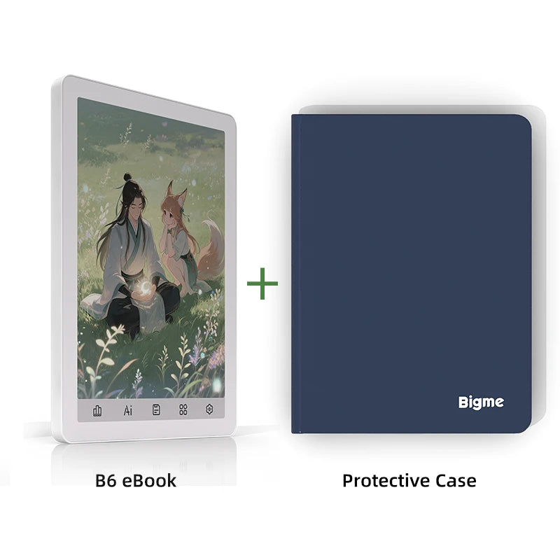BIGME B6 Ebook Reader With Front Light Android 14 OS