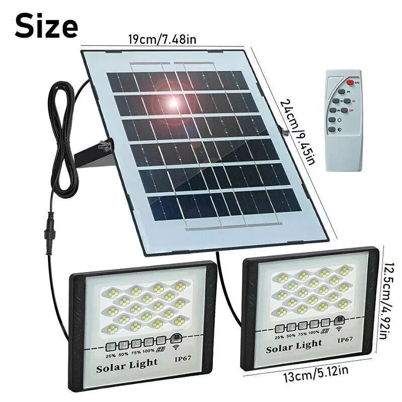 300W LED Solar Street Light Outdoor Flood Lamp Waterproof