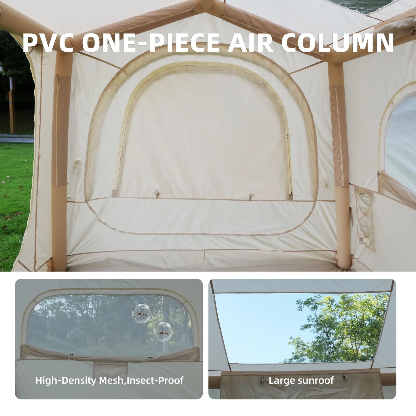 Inflatable Camping Tent With Easy Setup Waterproof Air Glamping