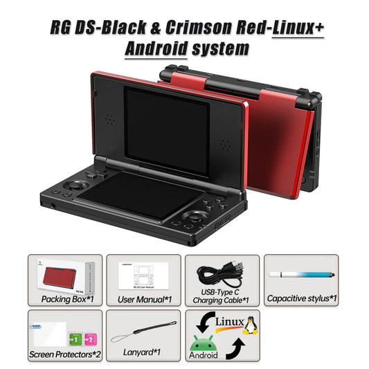 Anbernic RG DS Dual 4.0 IPS Android Handheld Gaming Console