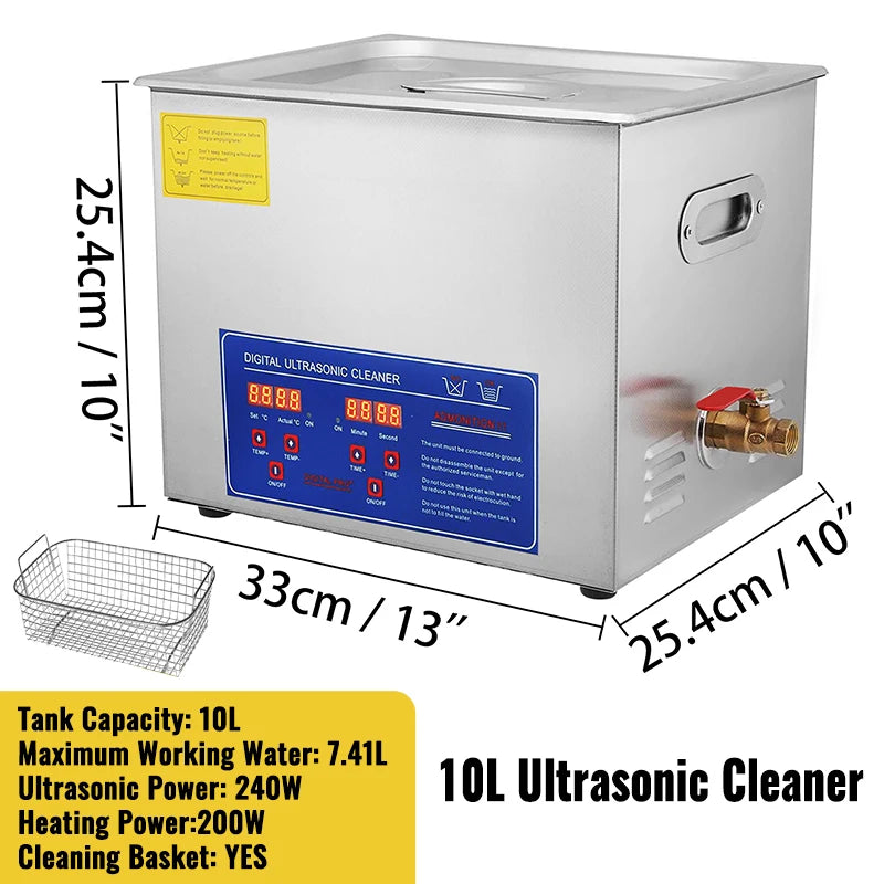 SucceBuy Ultrasonic Cleaner Portable Home Cleaning And Dishes