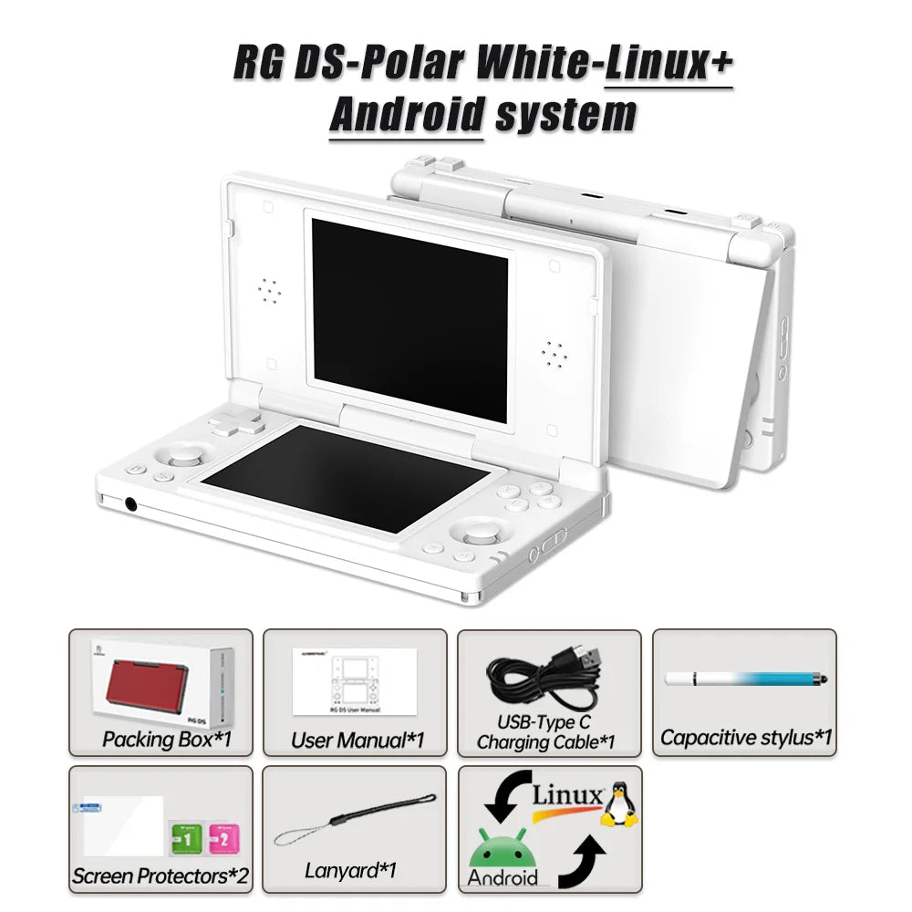 Anbernic RG DS Dual 4.0 IPS Android Handheld Gaming Console