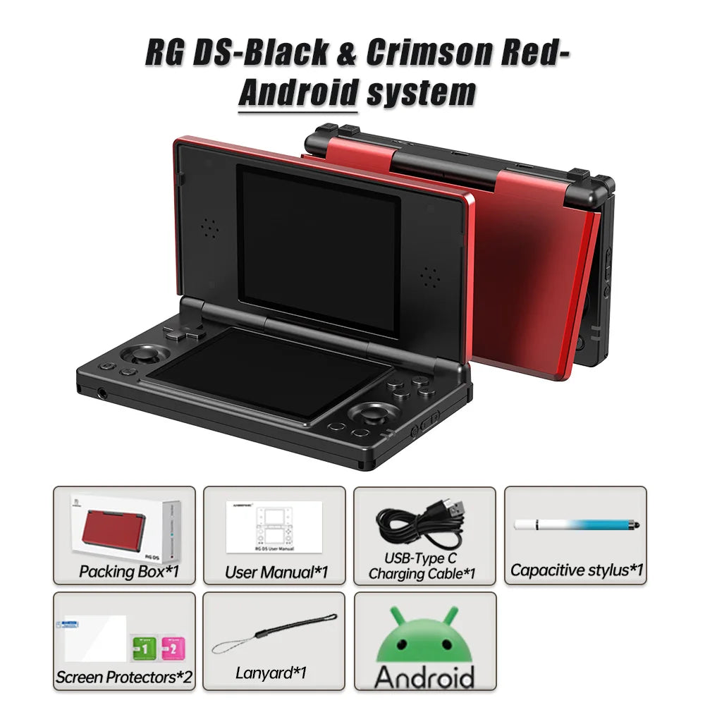 Anbernic RG DS Dual 4.0 IPS Android Handheld Gaming Console