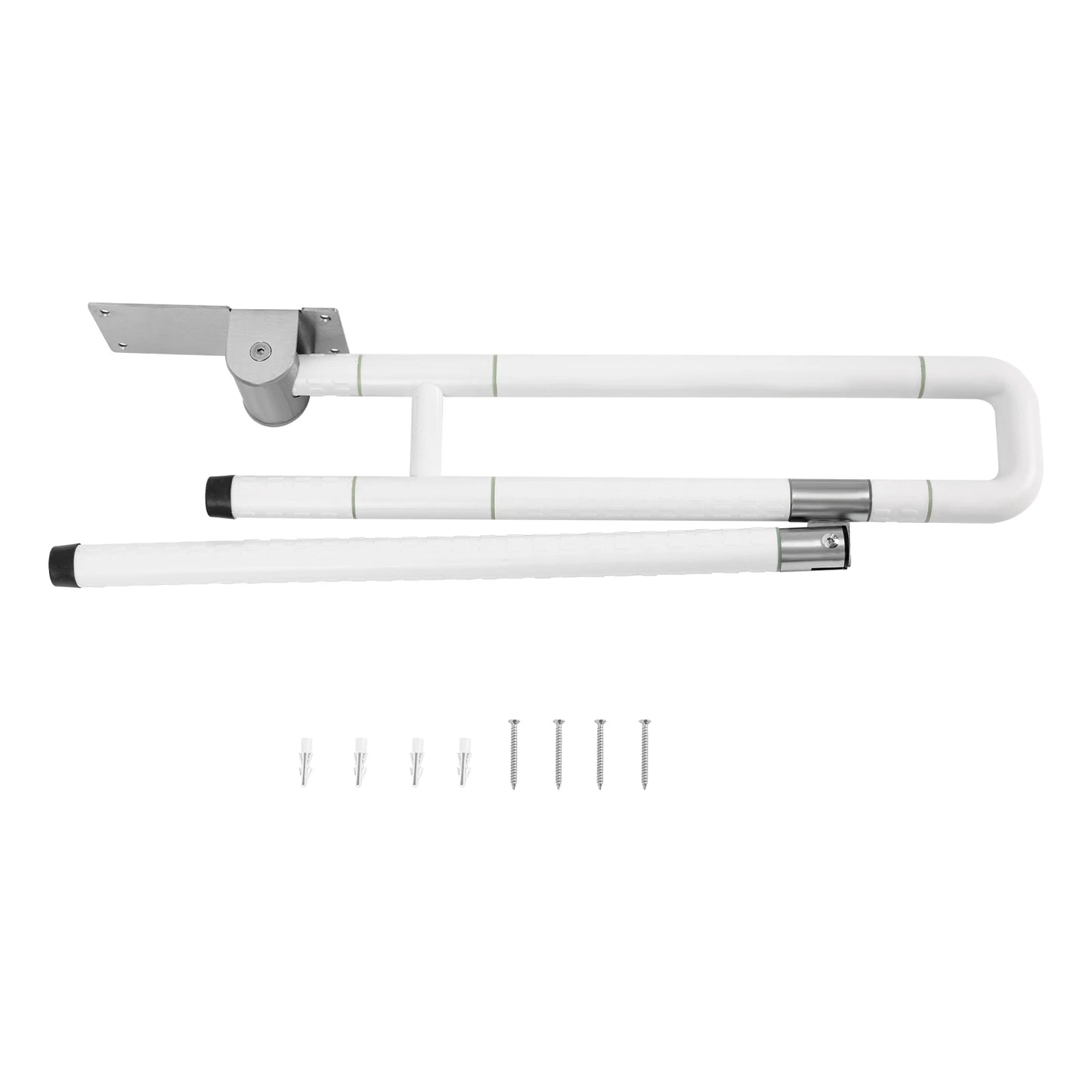 Toilet Grab Bar Foldable Drop Down Rails Non Slip Seat Support