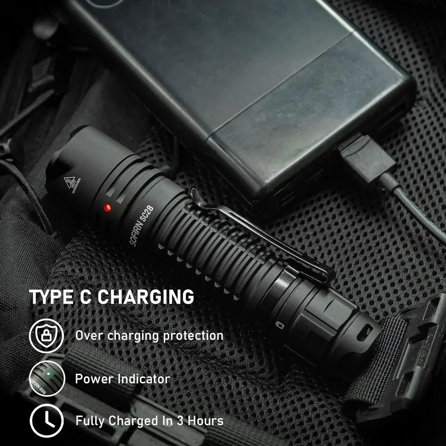 Sofirn SC28 2800Lm Rechargeable XHP50B LED Flashlight