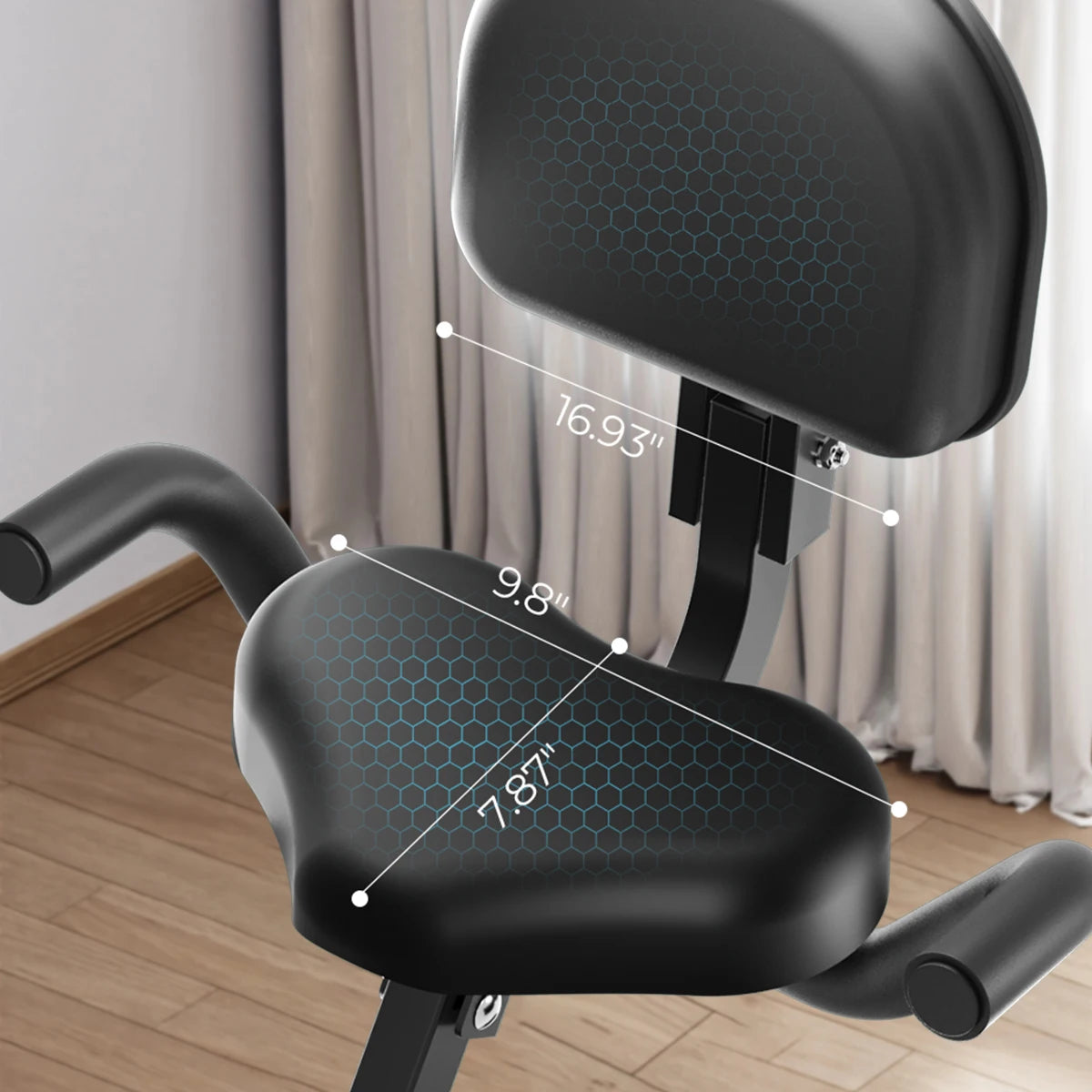 Relife 3 in 1 Folding Exercise Bike Foldable Stationary Bike Upright & Recumbent Cycling Trainer with Arm Resistance Bands LCD Monitor 10 Level Resistance Adjustable Seat Backrest Home Indoor Workout Fitness Machine for Adult