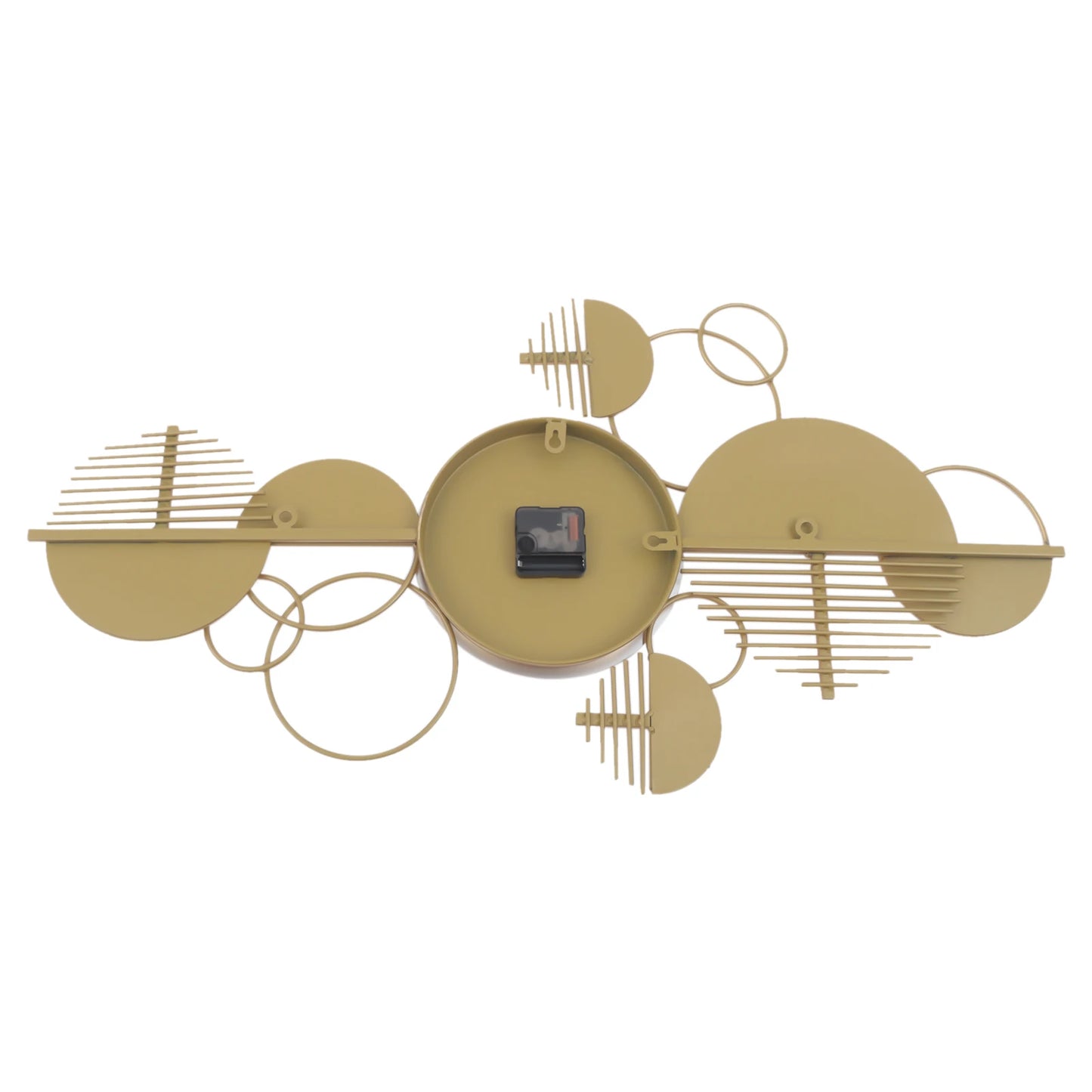 Creative Metal Wall Clock Silent Battery Operated Minimalist Home Decor