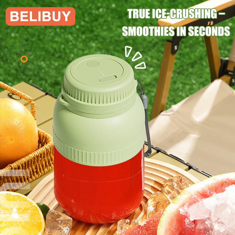 Portable USB Electric Juicer Cup With 6 Blades Blender