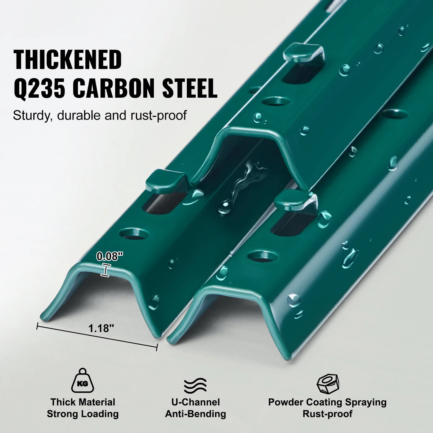 SucceBuy Heavy Duty T-Post Fence Post For Garden And Farm