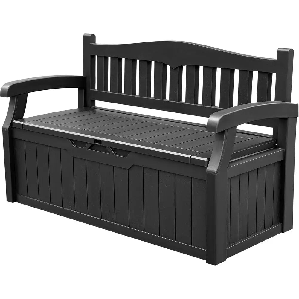 LISM Storage Bench Deck Box Lockable Outdoor Furniture Garden