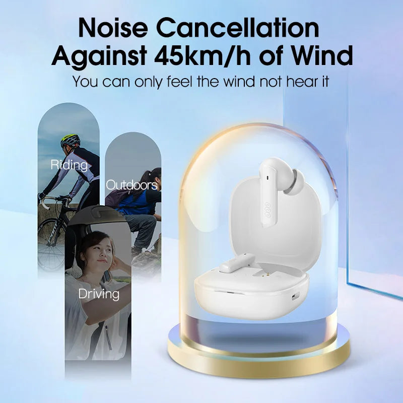 QCY HT05 ANC Wireless Earbuds With 40dB Noise Cancellation