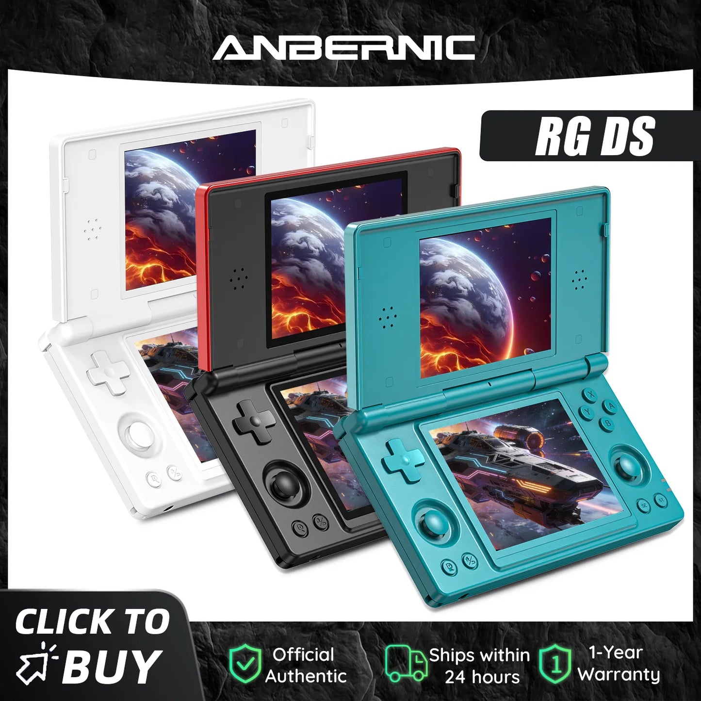 Anbernic RG DS Dual 4.0 IPS Android Handheld Gaming Console