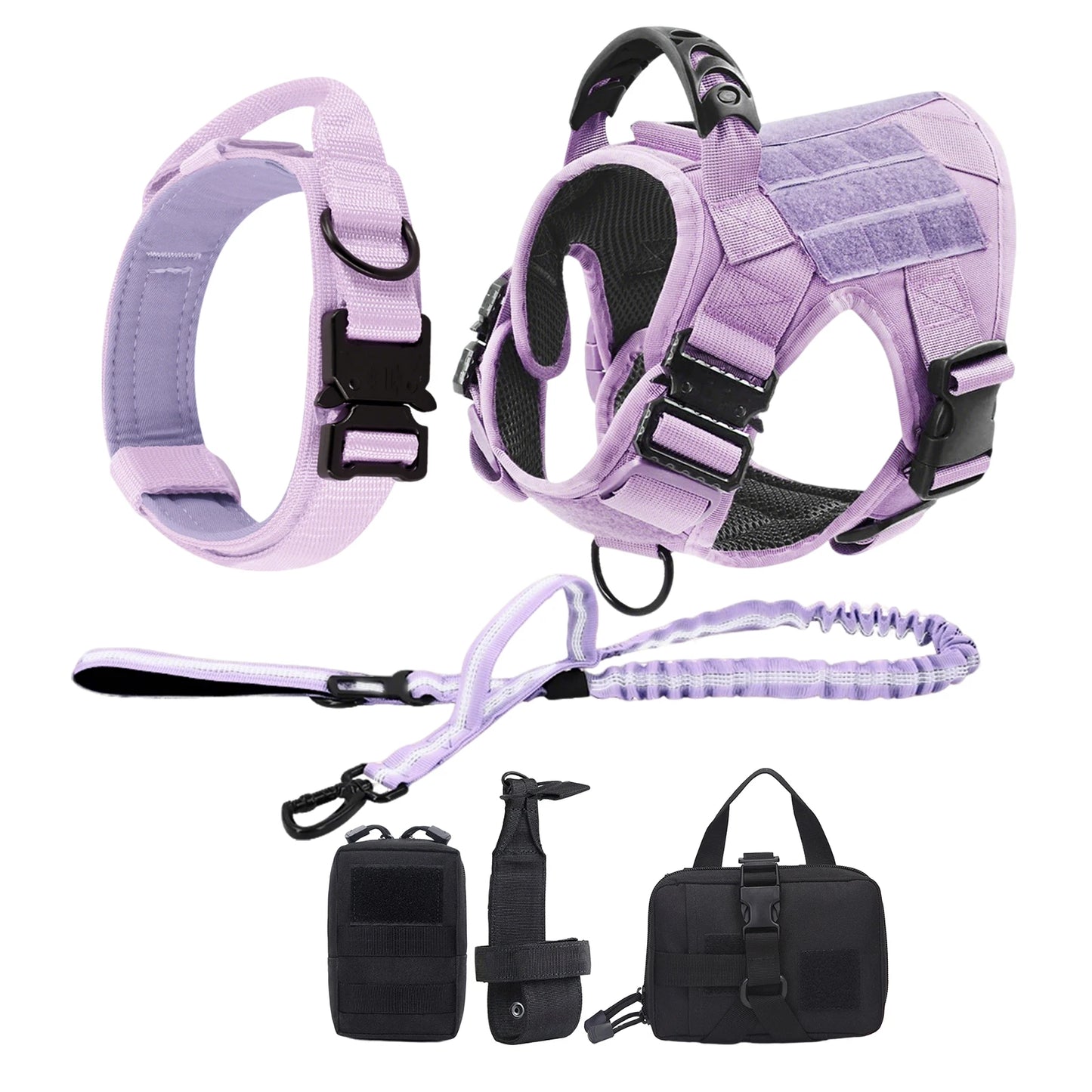 PETRAVEL Military Camouflage Dog Harness Leash Set For Training