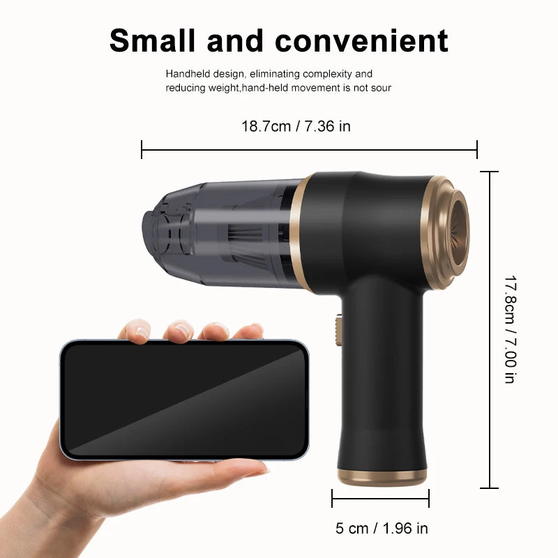 Portable Wireless Car Vacuum Cleaner With HEPA Filter