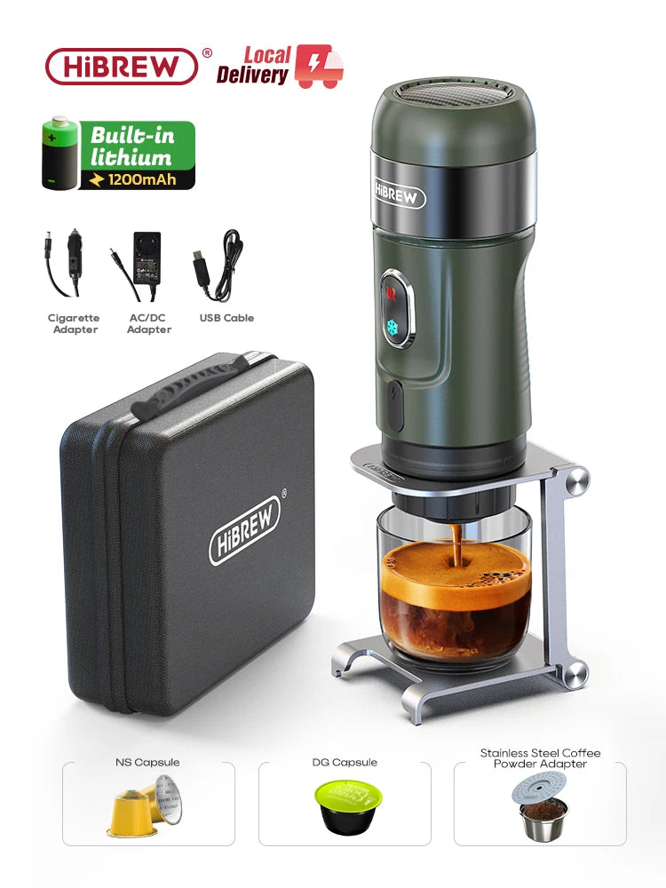 HiBREW Wireless Espresso Coffee Maker For Car And Home Nespresso