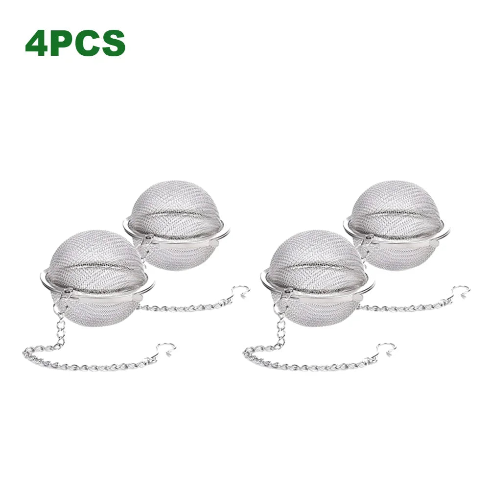 Two Pack Stainless Steel Tea Ball Infuser With Chain