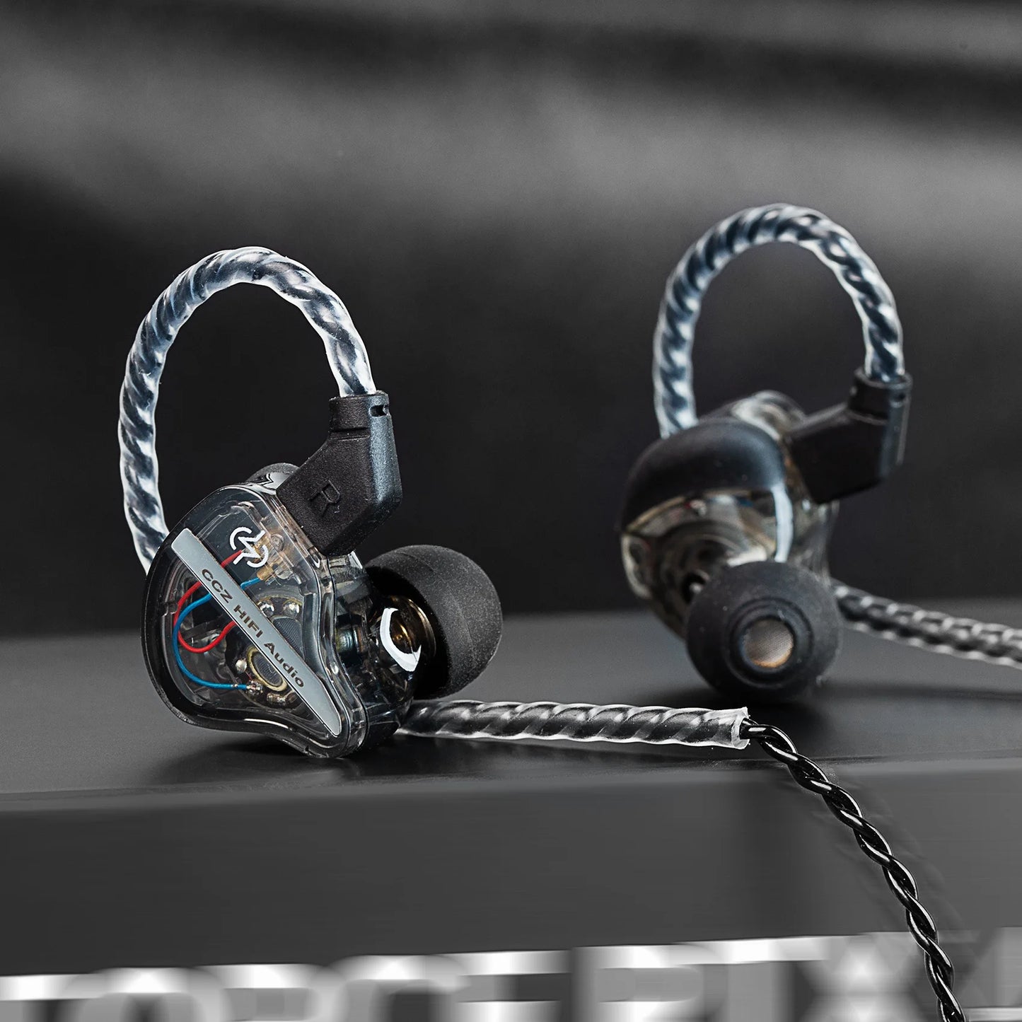 CCZ DC01 Pro Wired IEM Earphones, Powerful Bass Single Dynamic Driver In Ear Monitor, Comfortable Patented Ear Hook for Gaming Musicians Podcast Recording