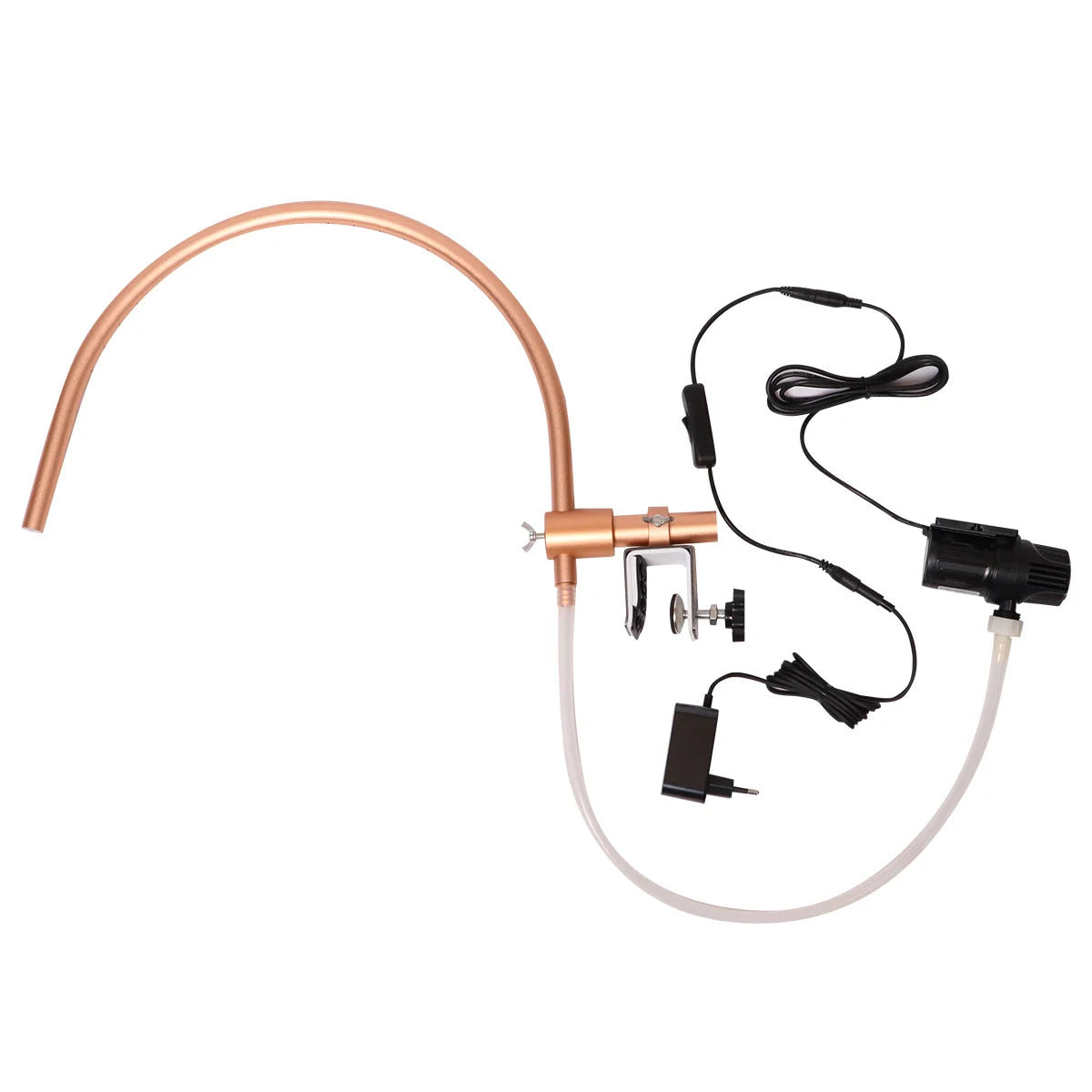 Salon Head Spa Water Waterfall Frame with Pump, Multi-Angle Water Circulation Device for Shampoo Washbasin Shower Equipment