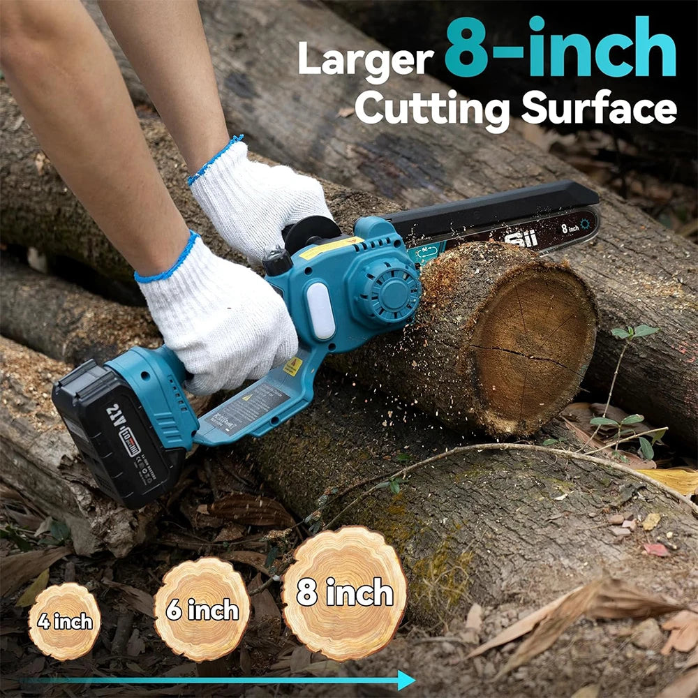 Seesii Polesaw Cordless Electric Chainsaw With Extension Pole For Tree Trimming