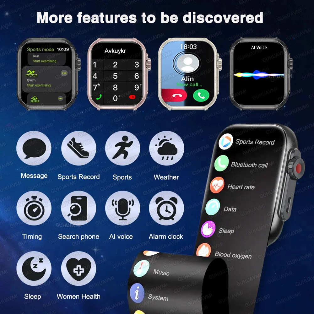 Smart Watch GPS AMOLED 1000mAh Battery Bluetooth Call Waterproof IP68
